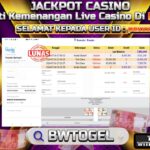 BUKTI JACKPOT LIVE CASINO SEPED BACCARAT 16 – KOREAN TERPERCAYA DI INDONESIA TGL 24-07-2024