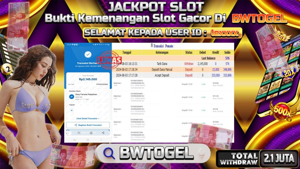 BUKTI JACKPOT SLOT MAHJONG WAYS 2 TERPERCAYA DI INDONESIA TGL 03-08-2024