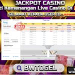 BUKTI JACKPOT LIVE CASINO BACCARAT A TERPERCAYA DI INDONESIA TGL 24-08-2024